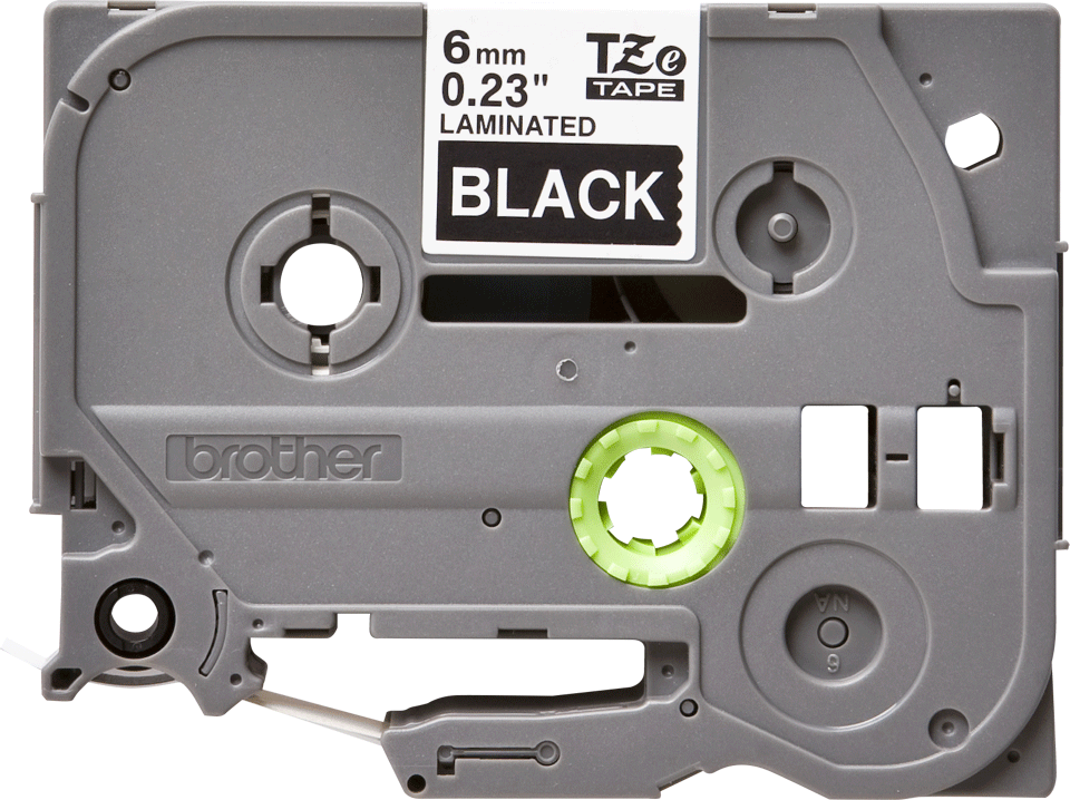 Eredeti Brother TZe-315 laminált szalag – Fekete alapon fehér, 6mm széles 2